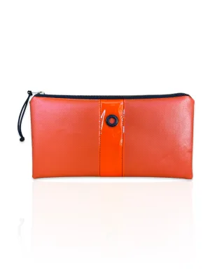 The Fisherman Clutch in Orange