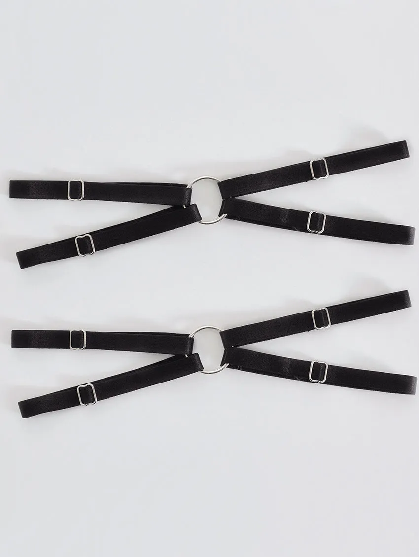 Thistle And Spire Strapped In Leg Garters
