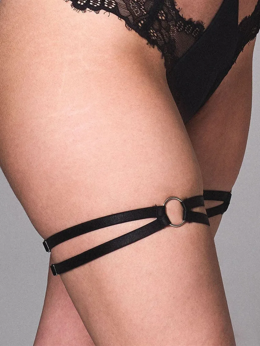 Thistle And Spire Strapped In Leg Garters