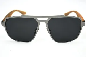 Titanium & Zebra Wood Aviator Sunglasses - Corsair