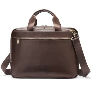 Titan's Tote Leather Briefcase Laptop Bag
