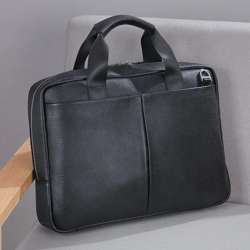 Titan's Tote Leather Briefcase Laptop Bag