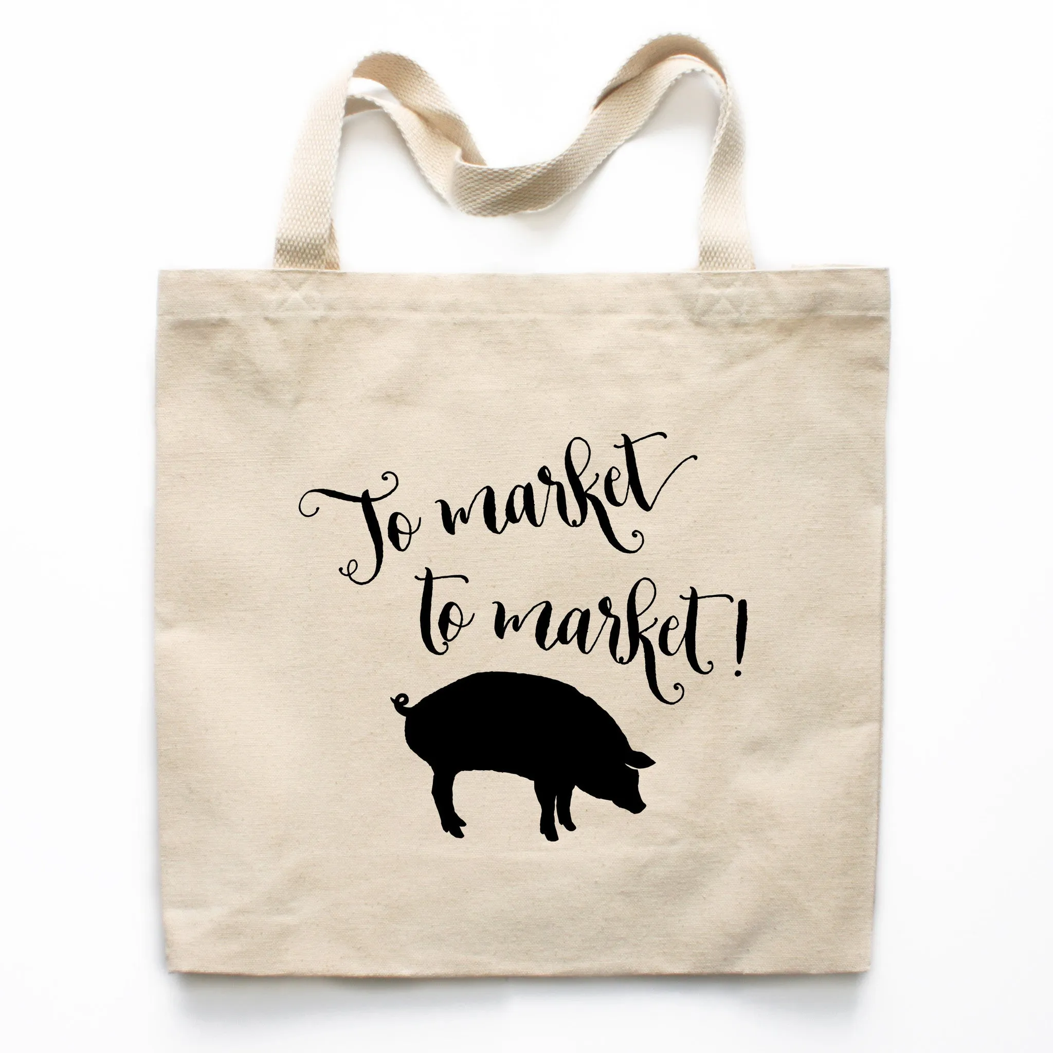To Market To Market! Canvas Tote Bag