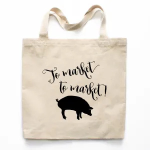 To Market To Market! Canvas Tote Bag