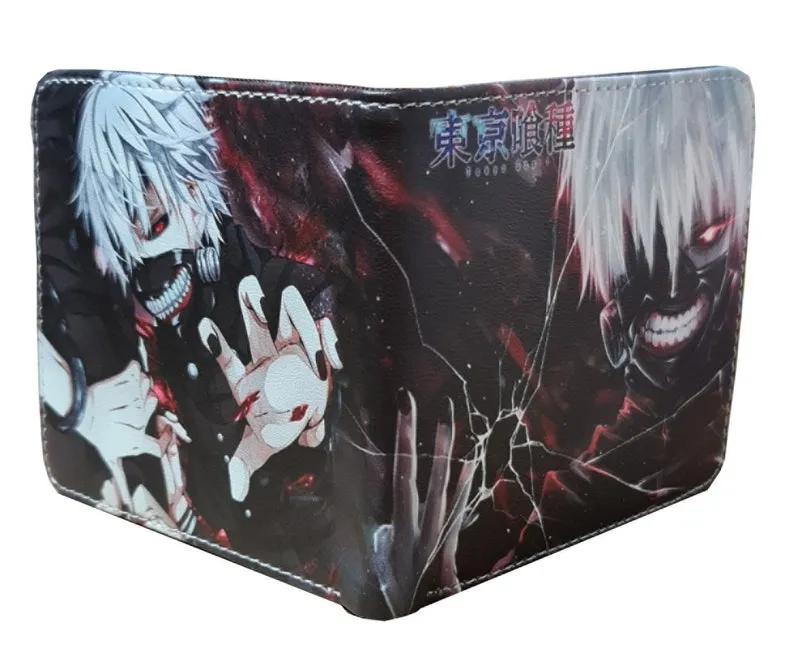 Tokyo Ghoul Anime Wallet - Ken Kaneki - Unisex - Black / Premium PVC Leather