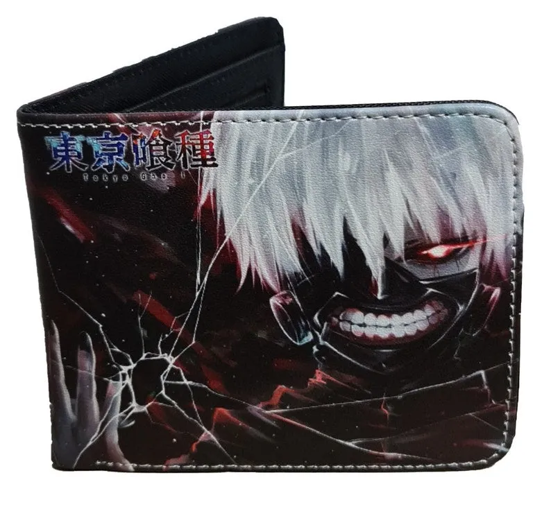 Tokyo Ghoul Anime Wallet - Ken Kaneki - Unisex - Black / Premium PVC Leather