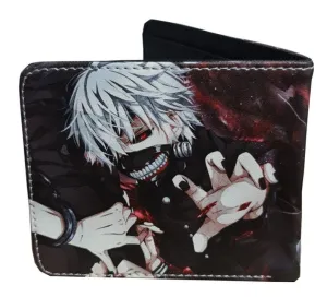 Tokyo Ghoul Anime Wallet - Ken Kaneki - Unisex - Black / Premium PVC Leather