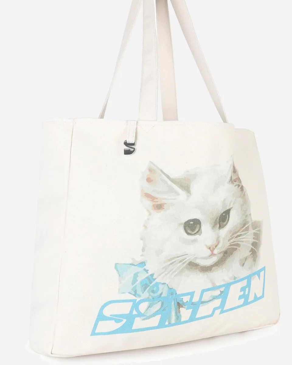 Tote Saga - Natural Cat