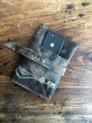 Travel wallet / Handmade Leather Document Organizer / 8 Pocket Wallet, Handmade in NY