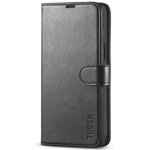 TUCCH iPhone 13 (6.1") Wallet Case, With Magnetic Clasp-Black