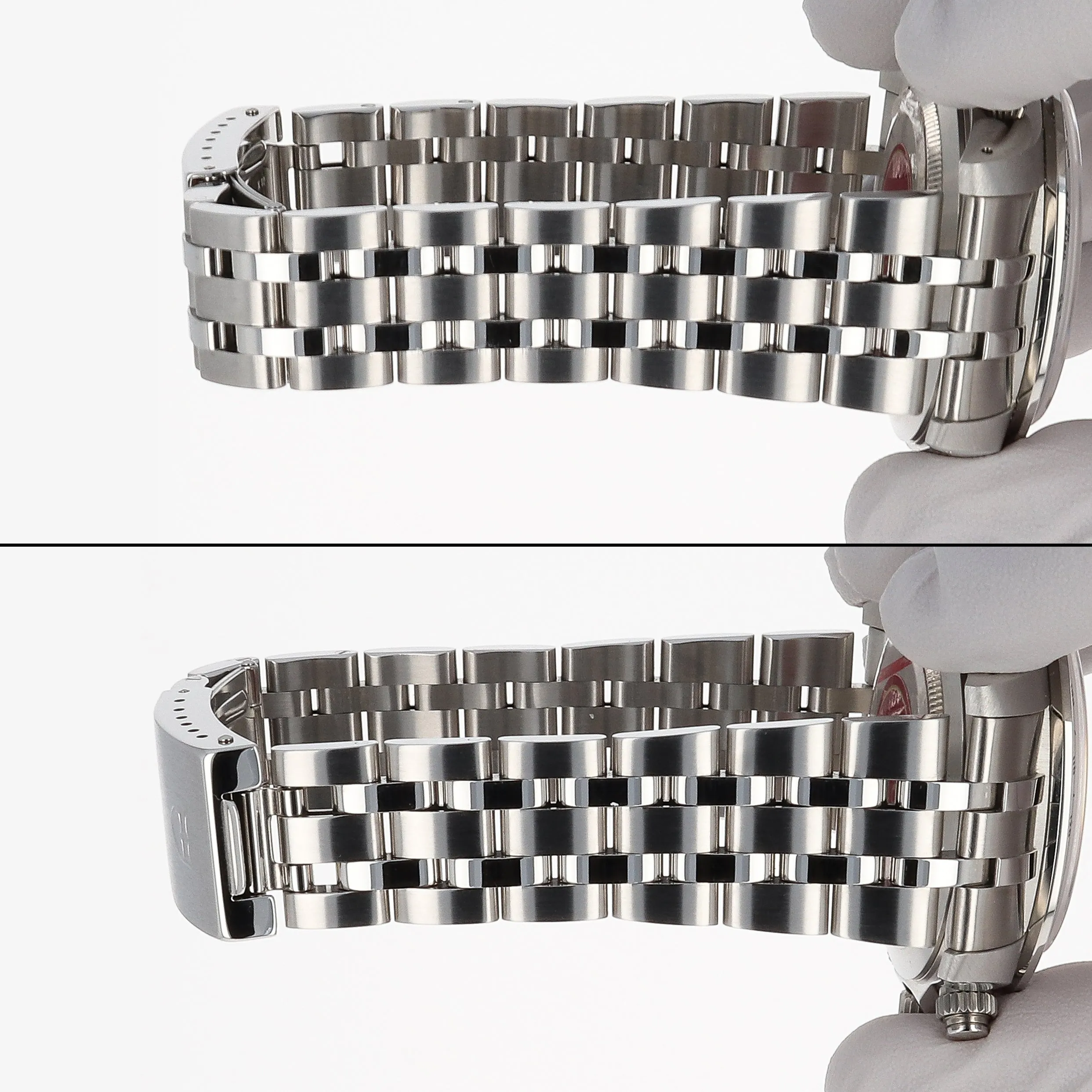 Tudor Prince Date 79280 Silver Panda Box & Papers 2002 Jubilee Steel 40 mm