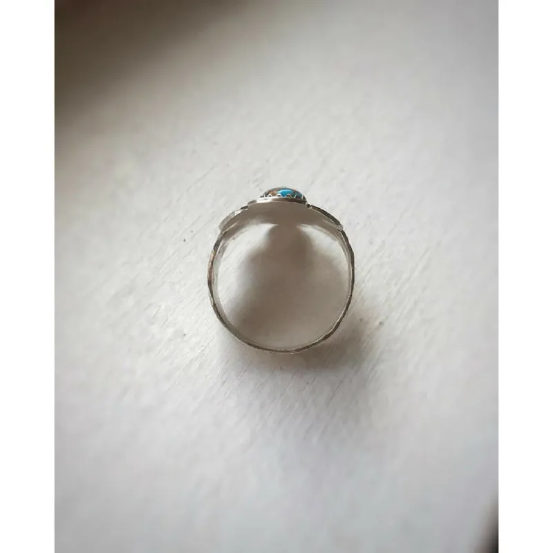 Turquoise Flower Statement Ring