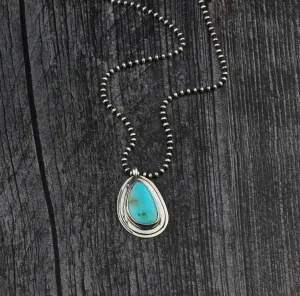 Turquoise Layered Sterling Necklace #3