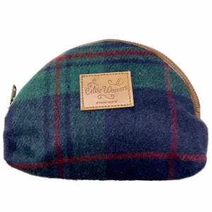 Tweed Purse - Navy/Green