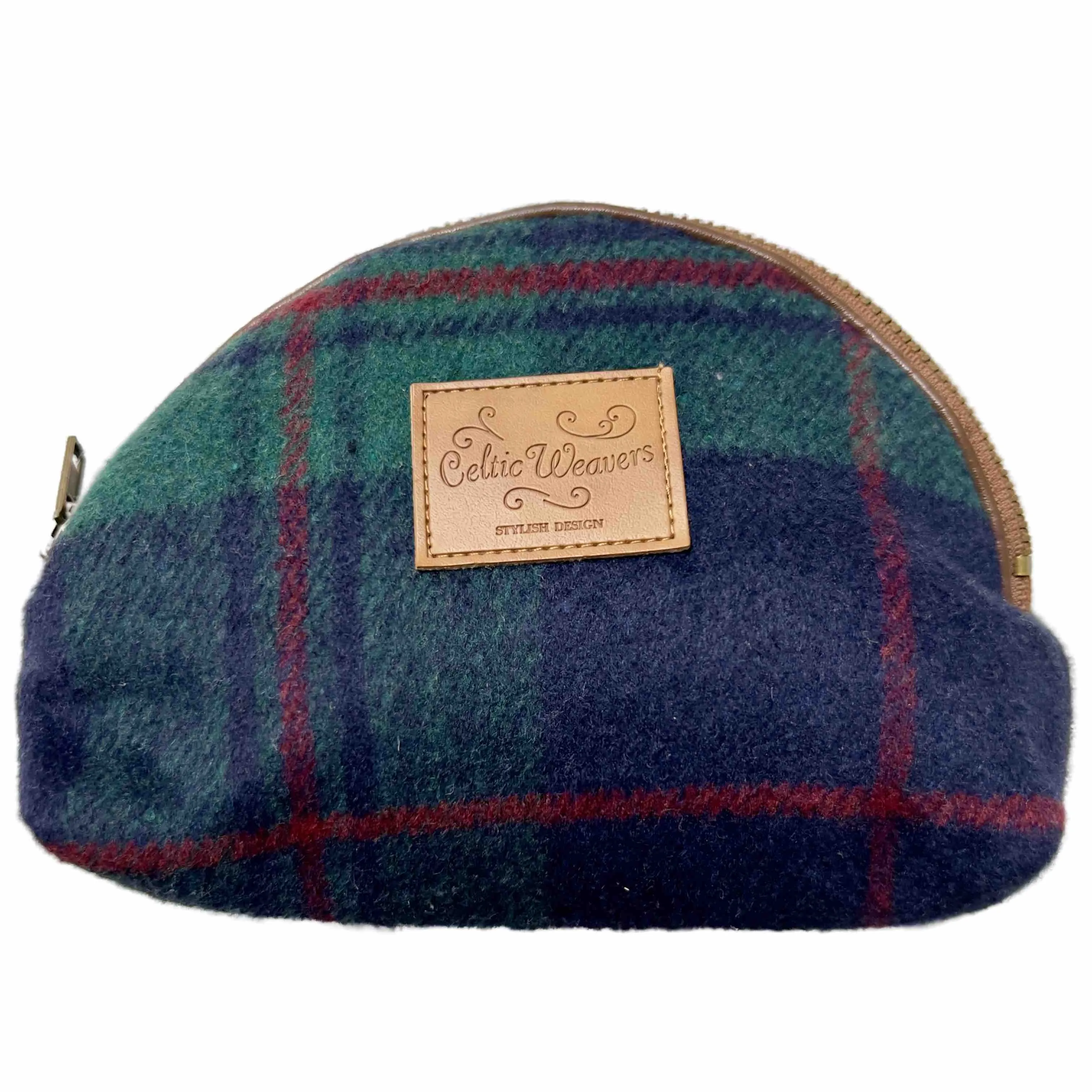 Tweed Purse - Navy/Green