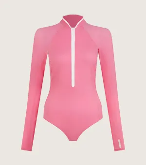 Tyra UPF 50  Swim - Bubblegum/White