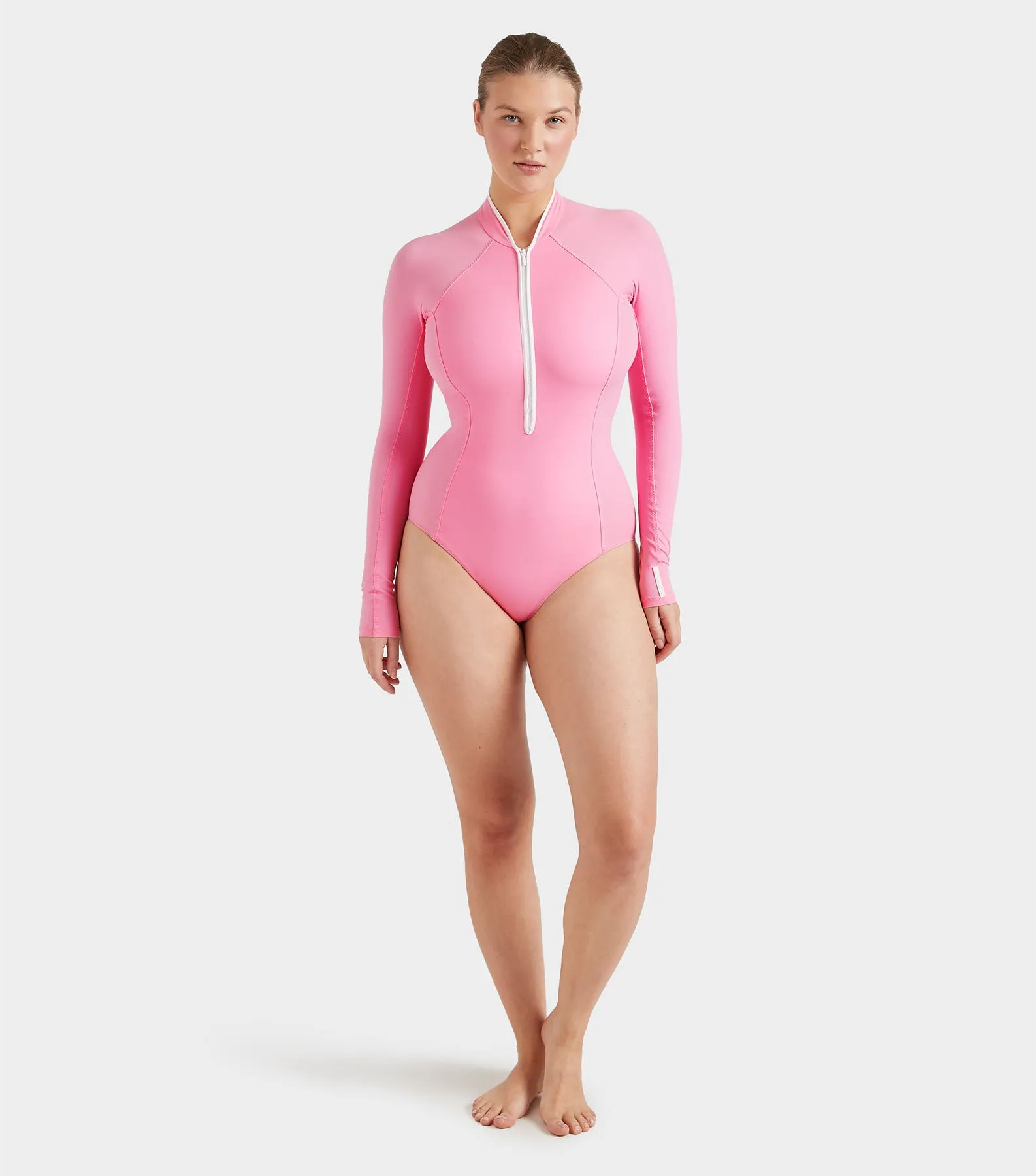 Tyra UPF 50  Swim - Bubblegum/White
