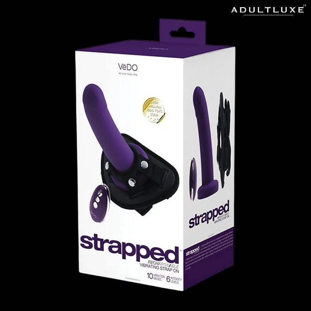 Vedo Strapped Rechargeable Vibrating Strap On with Dildo
