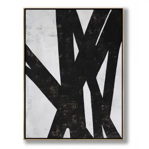 Vertical Minimal Geometric Painting H77V