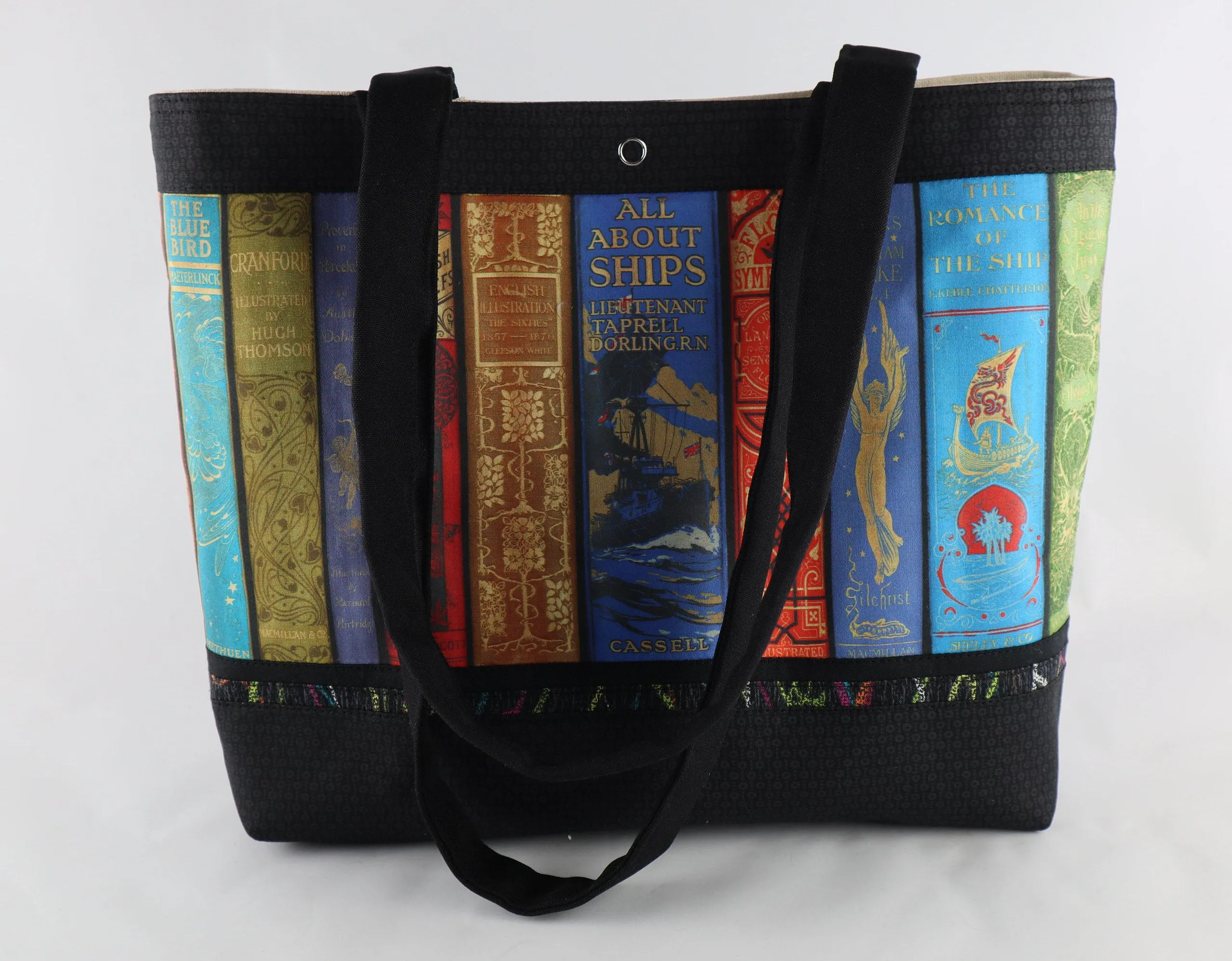 Vintage Library Books Shoulder Bag Purse
