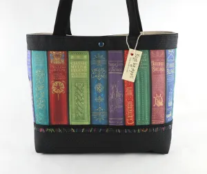 Vintage Library Books Shoulder Bag Purse