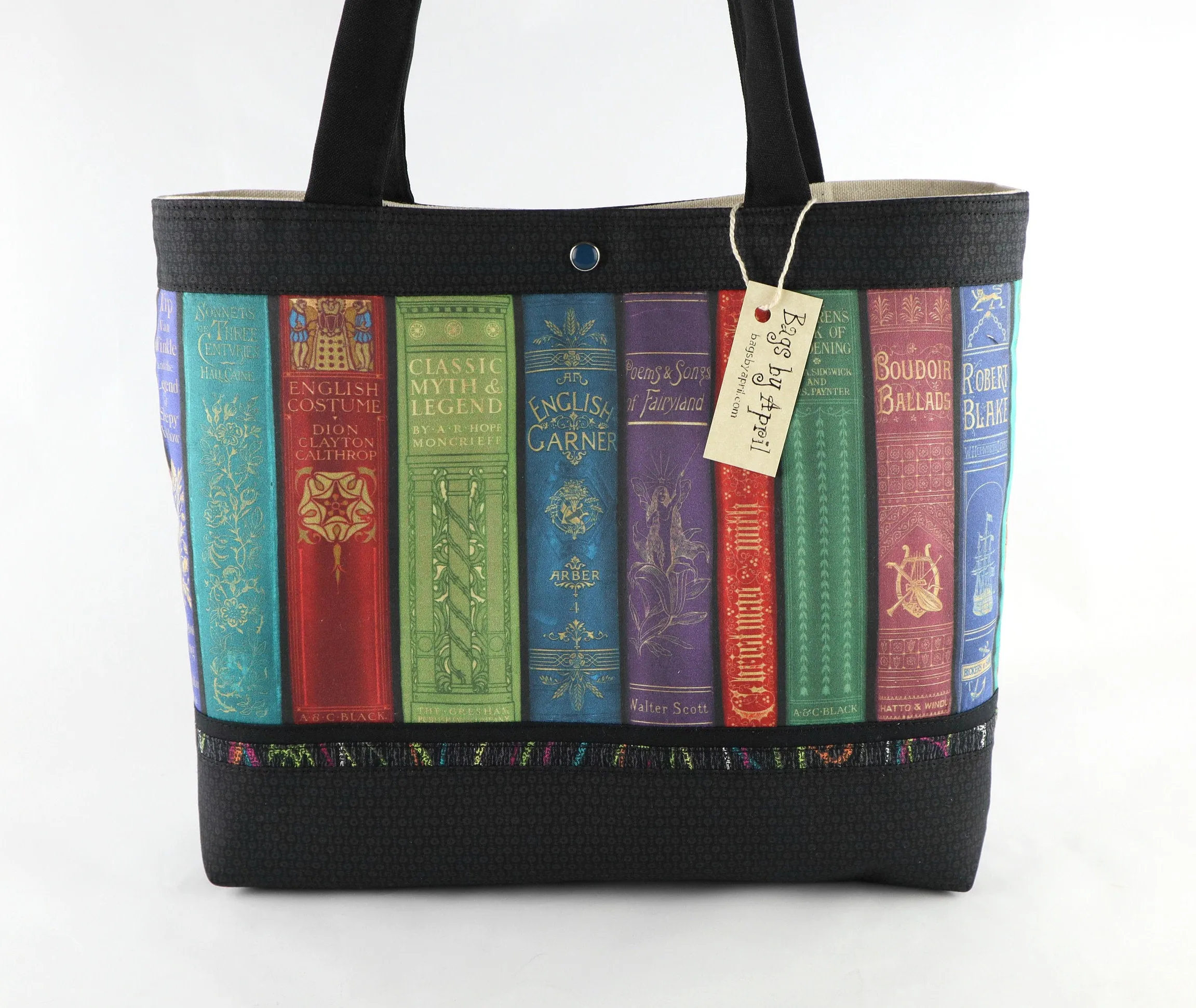 Vintage Library Books Shoulder Bag Purse