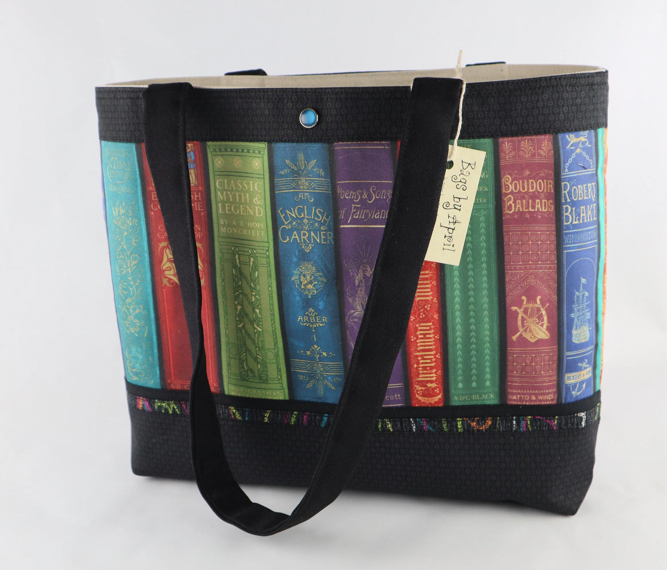 Vintage Library Books Shoulder Bag Purse