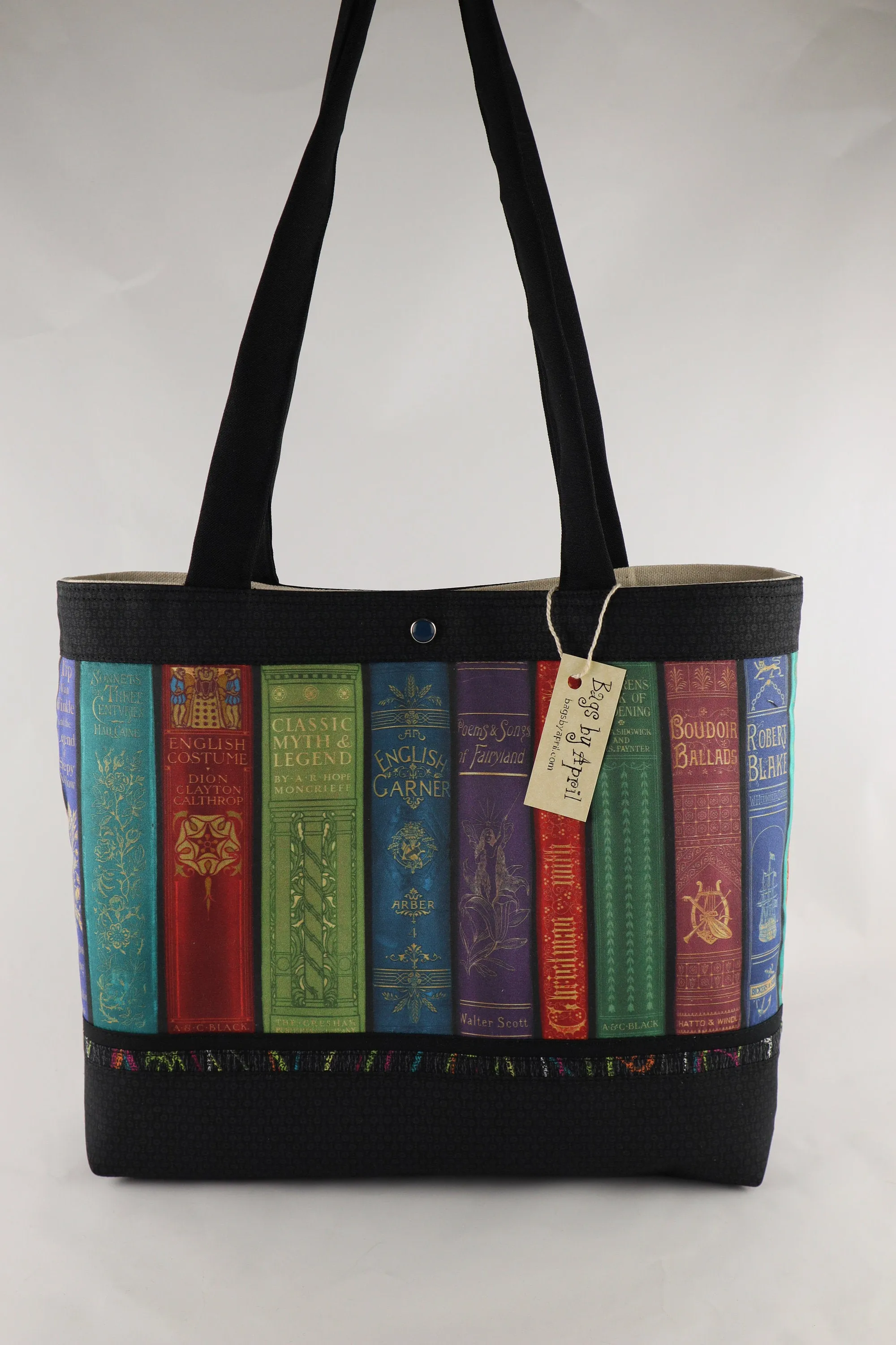 Vintage Library Books Shoulder Bag Purse