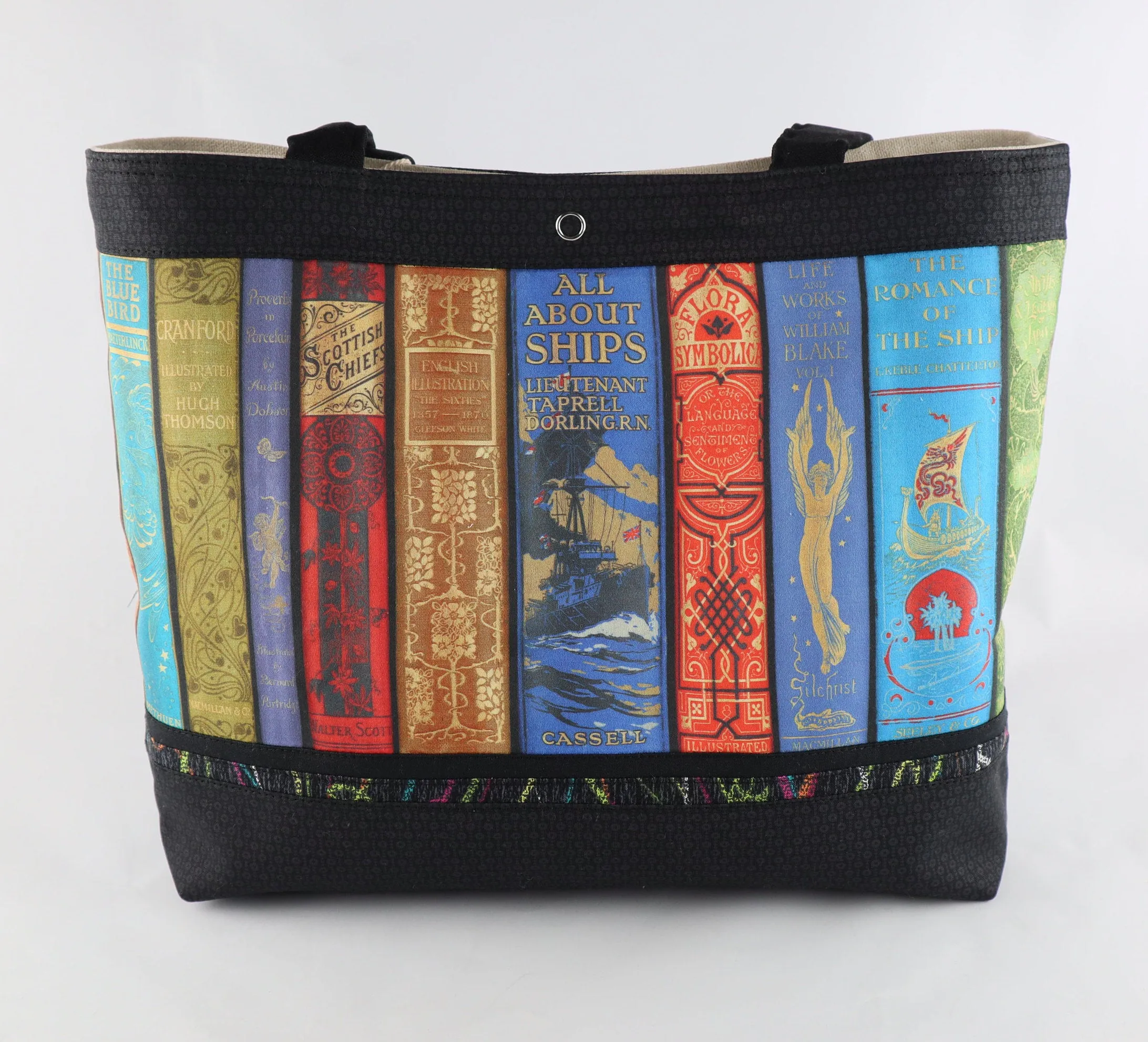 Vintage Library Books Shoulder Bag Purse