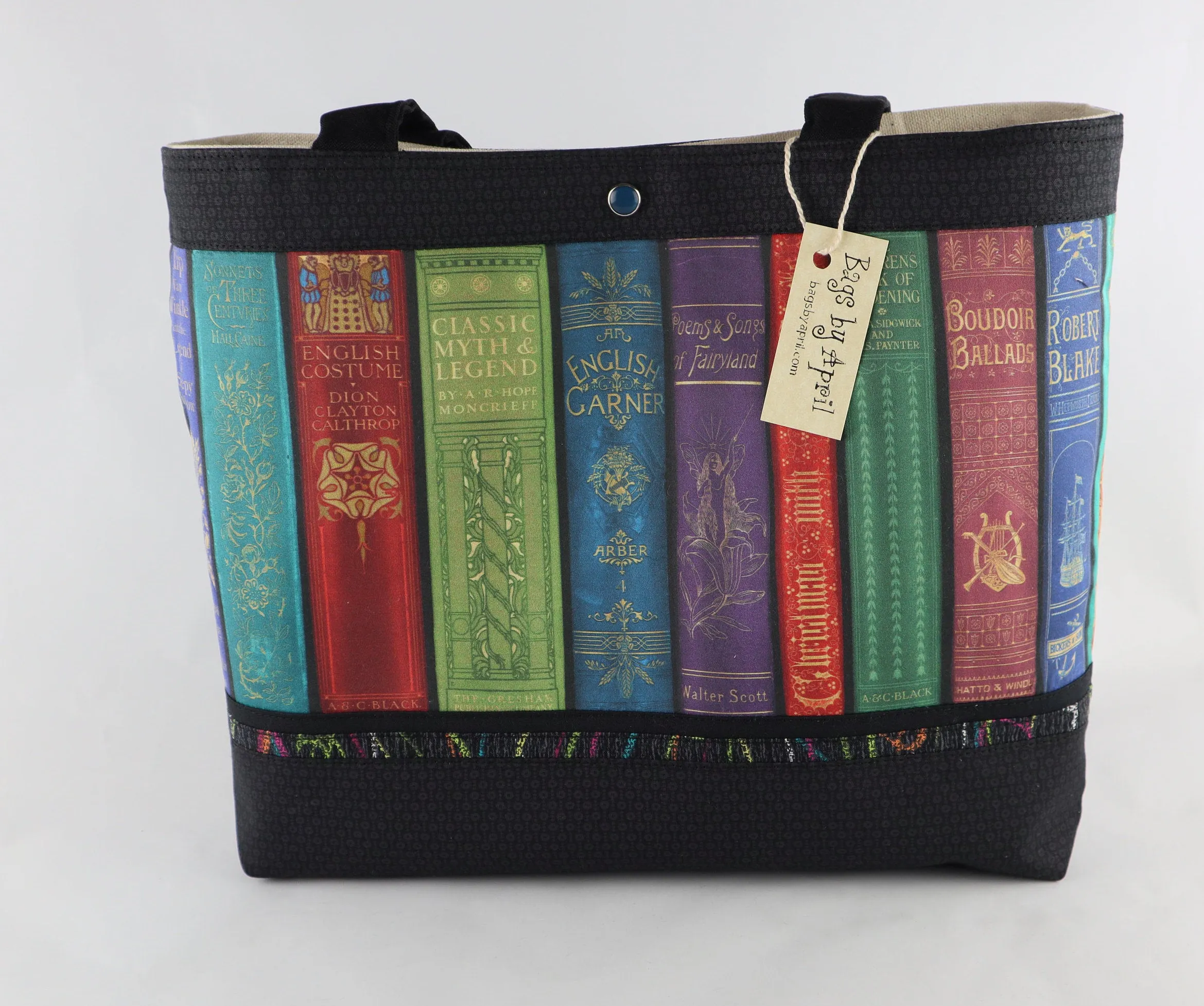 Vintage Library Books Shoulder Bag Purse