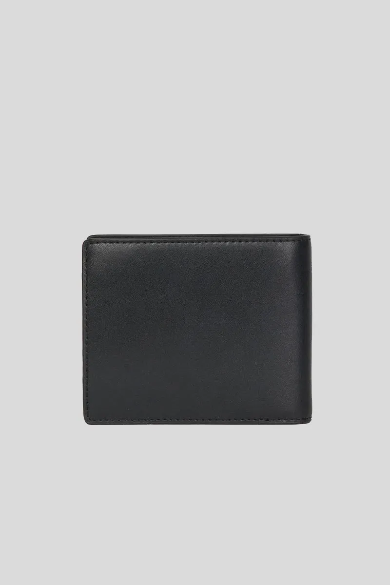 Wallet Coin Flap Nappa Liscia - Black