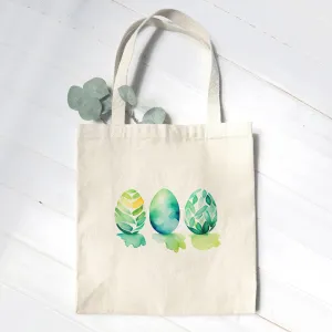 Watercolor Easter Eggs - Canvas Tote Bag