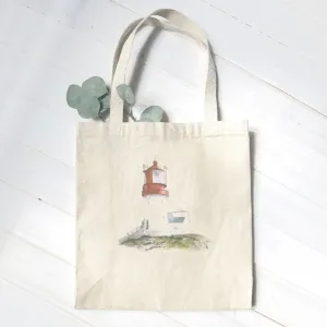 Watercolor Lighthouse - Canvas Tote Bag