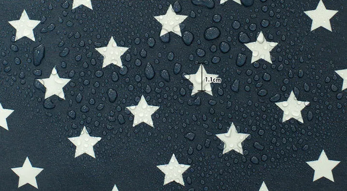 Waterproof Fabric 1.1 cm White Stars on Navy - By the Yard 89616 392971-2