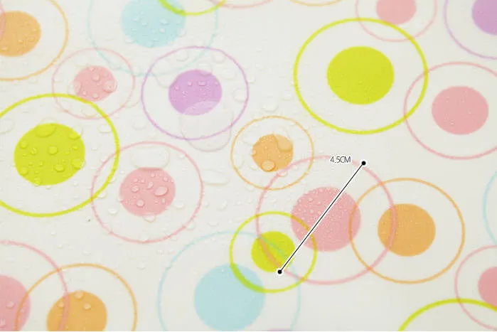 Waterproof Fabric (59 x 36") Circles - Pink - By the Yard /53692