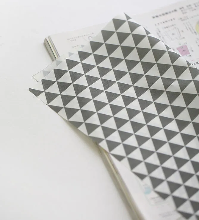 Waterproof Fabric, Gray Triangles, Geometric - 59 Inches Wide - By the Yard /86983