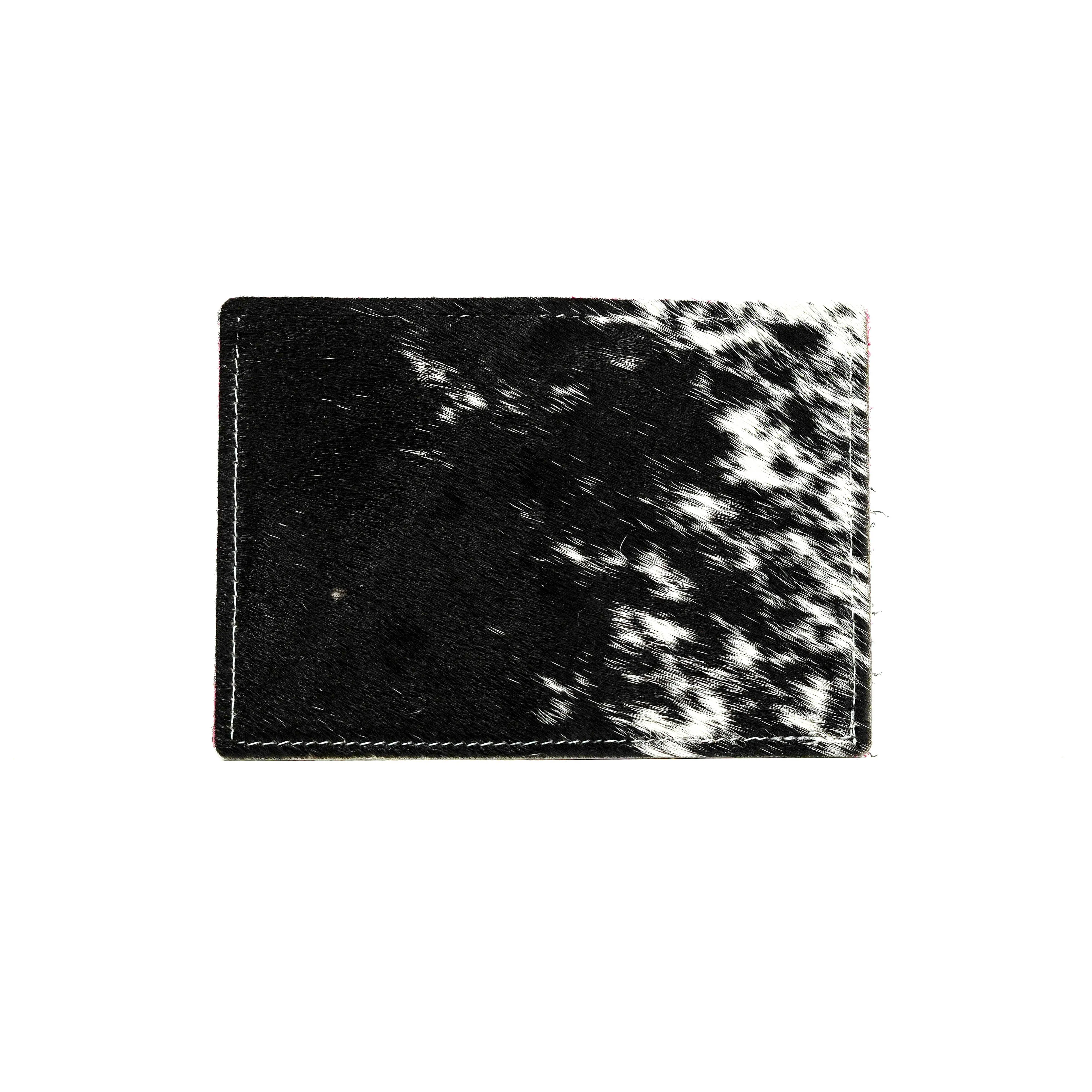 Waylon Wallet - Black & White w/ Smoke Show Croc