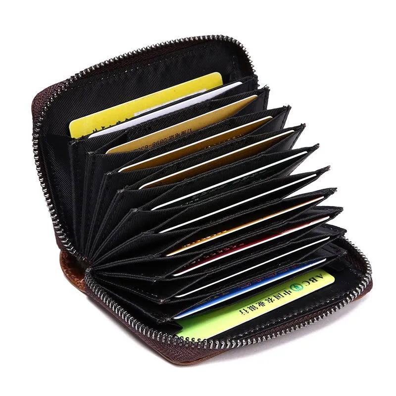 West Louis™ Multi-Functional Leather Bank Card Wallet