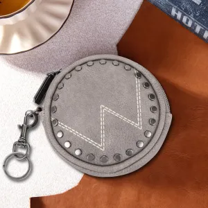 WG116-001  Wrangler Circular Coin Pouch "W" Logo  Bag Charm - Khaki
