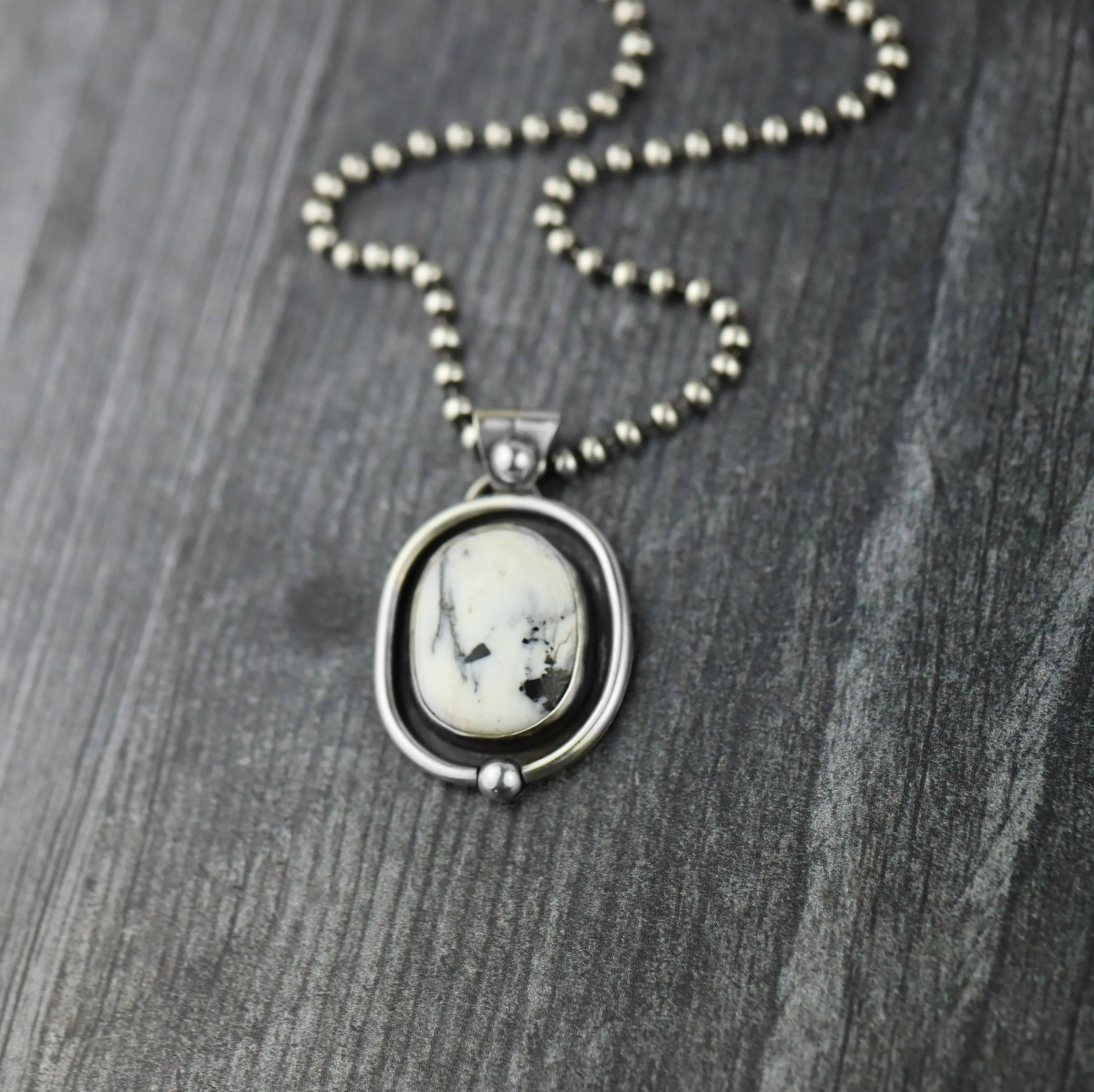 White Buffalo Statement Necklace