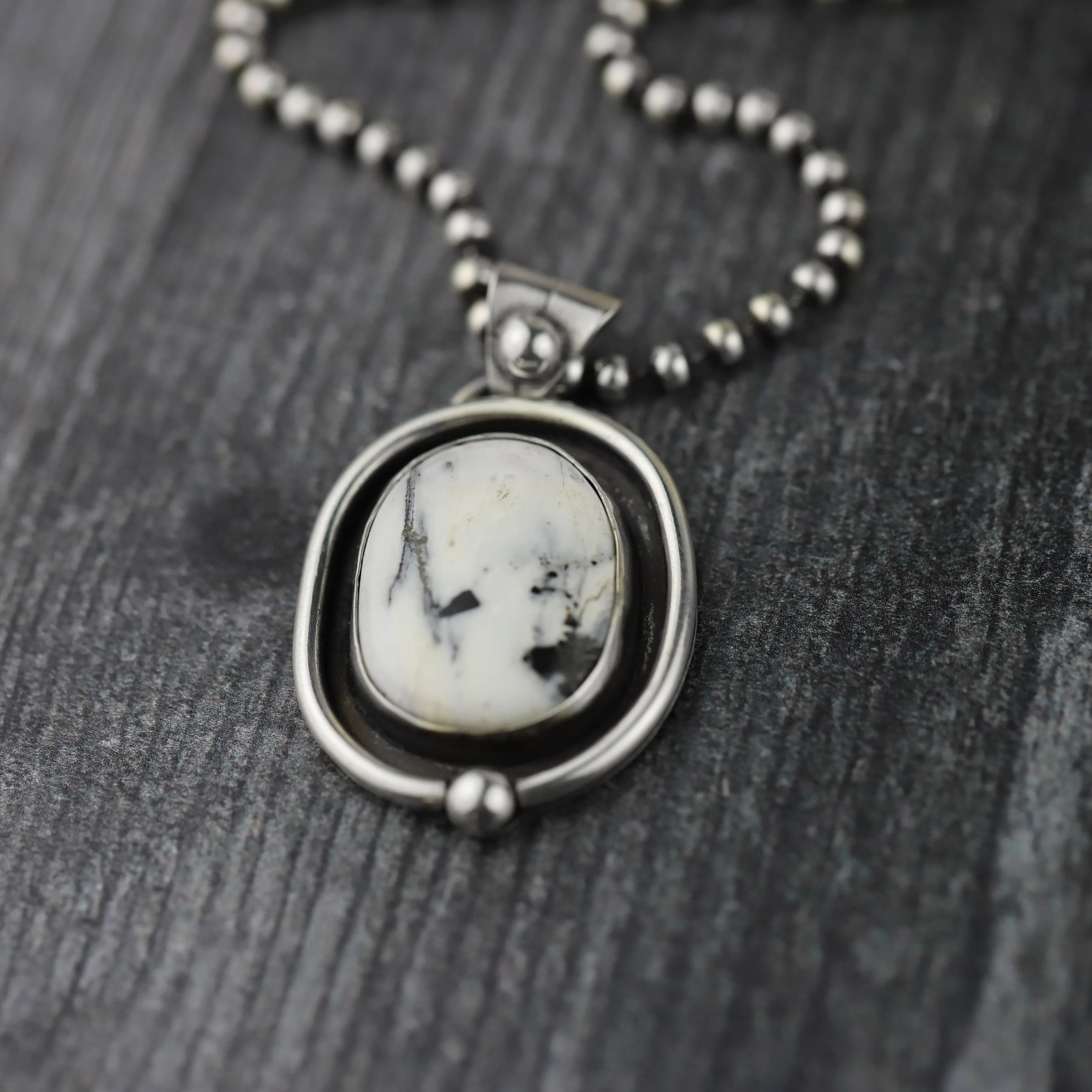 White Buffalo Statement Necklace