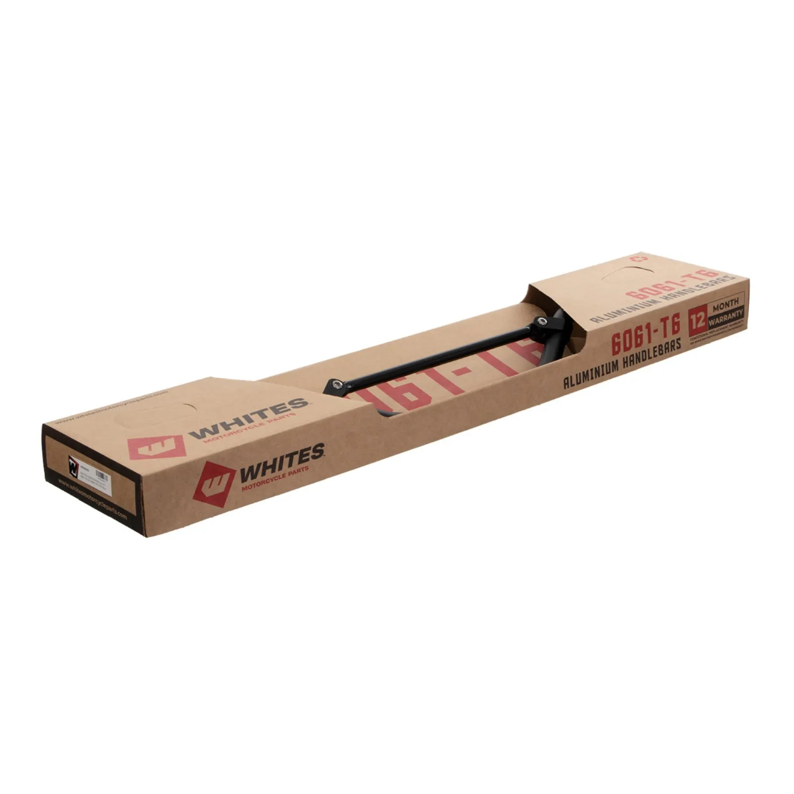 Whites Handlebars Alloy 6061 7/8" (22.2mm) CR High Black