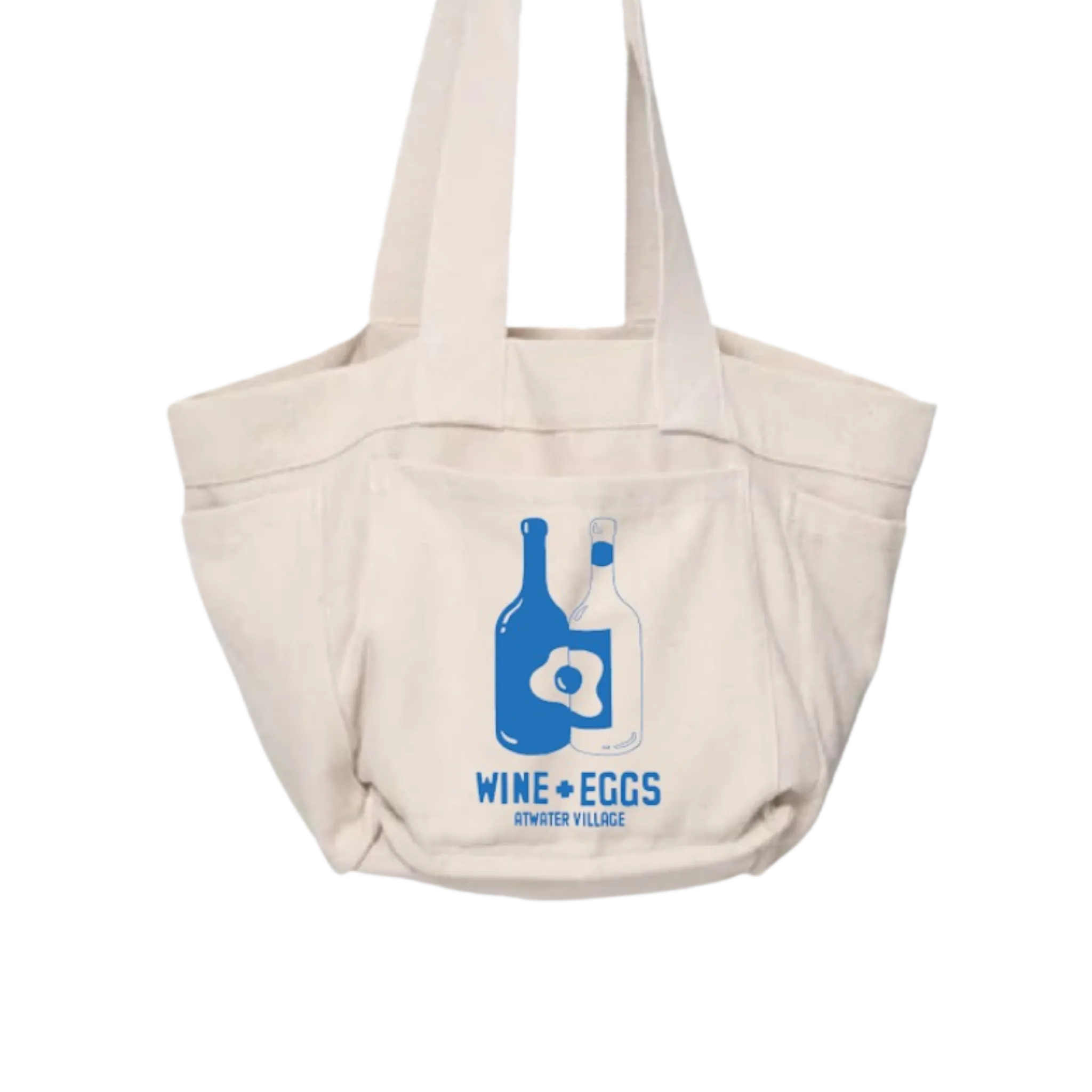 Wine and Eggs Reversible Tote Bag