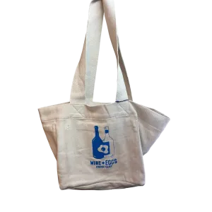 Wine and Eggs Reversible Tote Bag