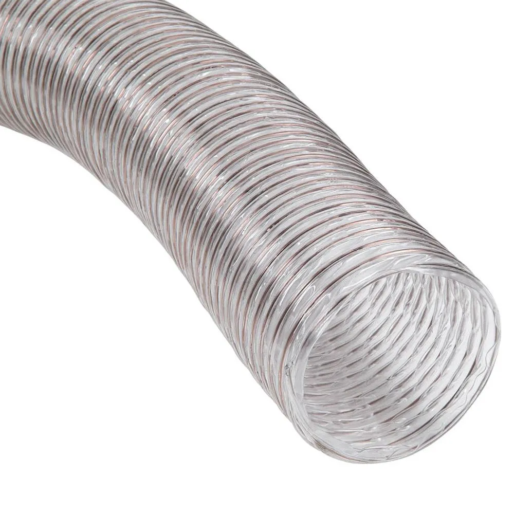 Wire-Reinforced Clear Dust Collection Hoses*