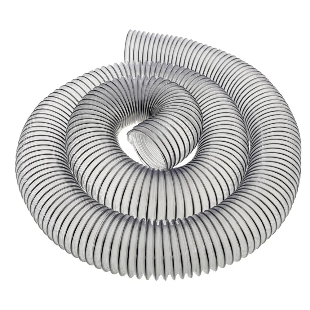 Wire-Reinforced Clear Dust Collection Hoses*