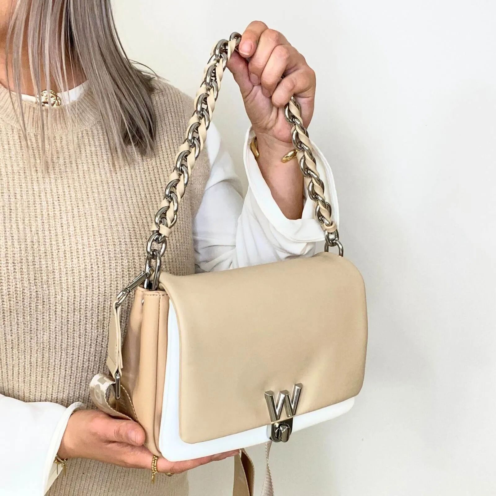 Wonders Beige/Natural Padded Bag