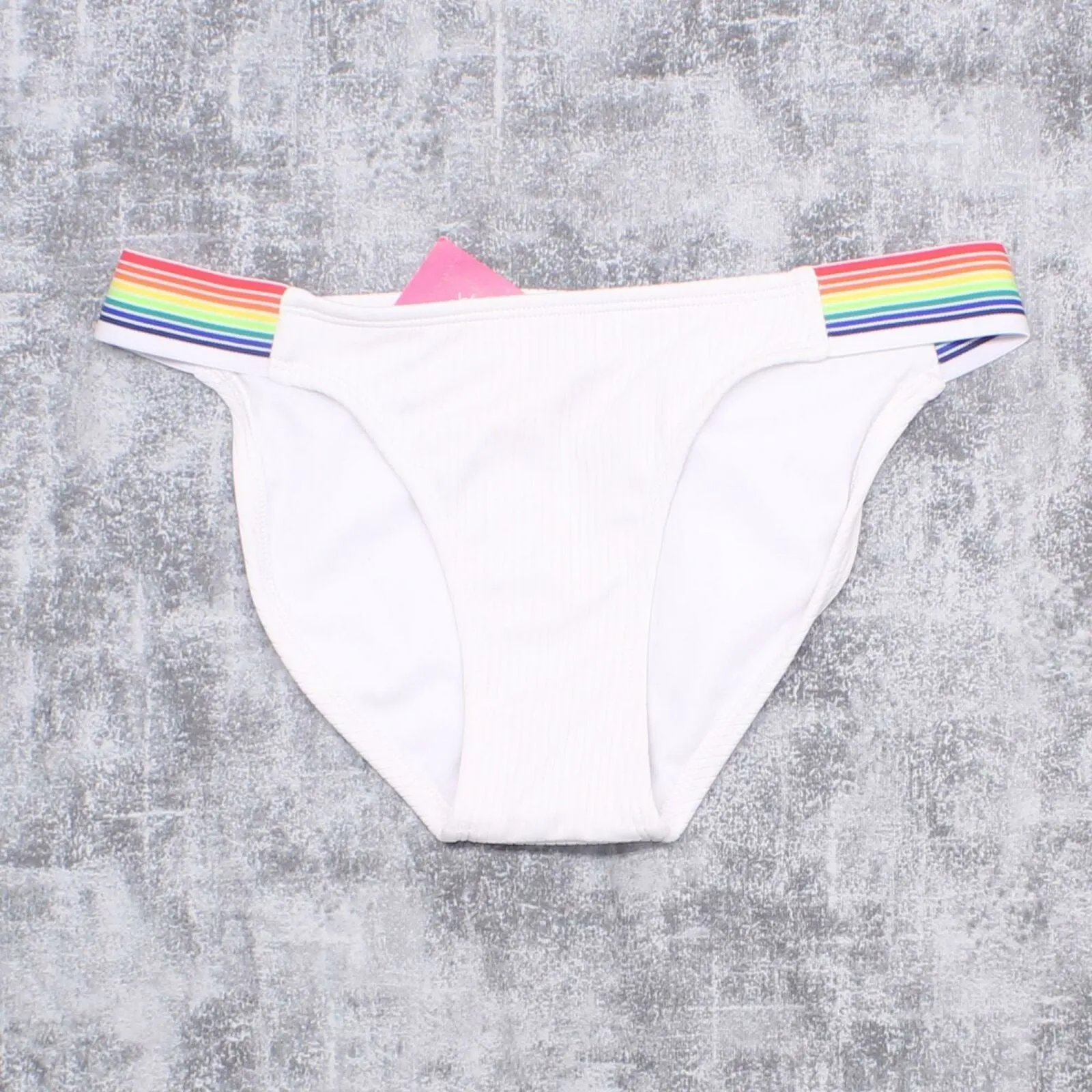 Xhilaration Women's Hipster Rainbow Elastic Tabbed Bikini Bottom
