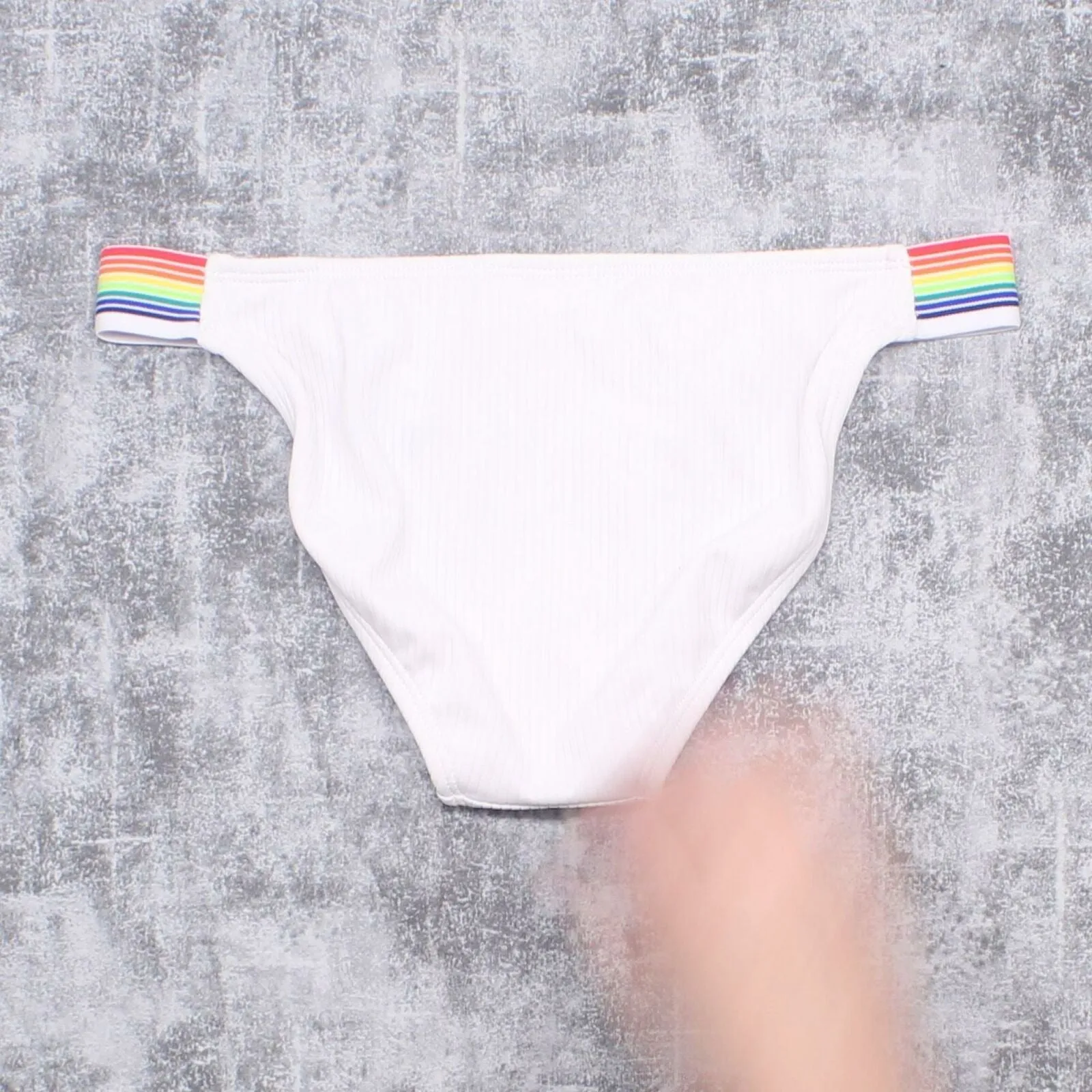 Xhilaration Women's Hipster Rainbow Elastic Tabbed Bikini Bottom