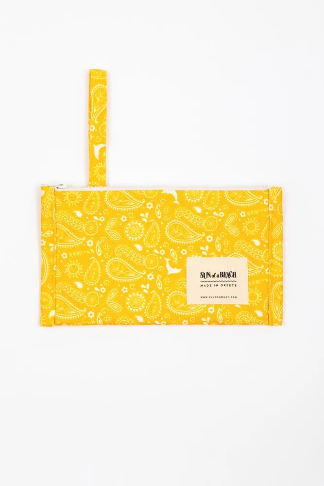 Yellow Bandana | Little Waterproof Pouch
